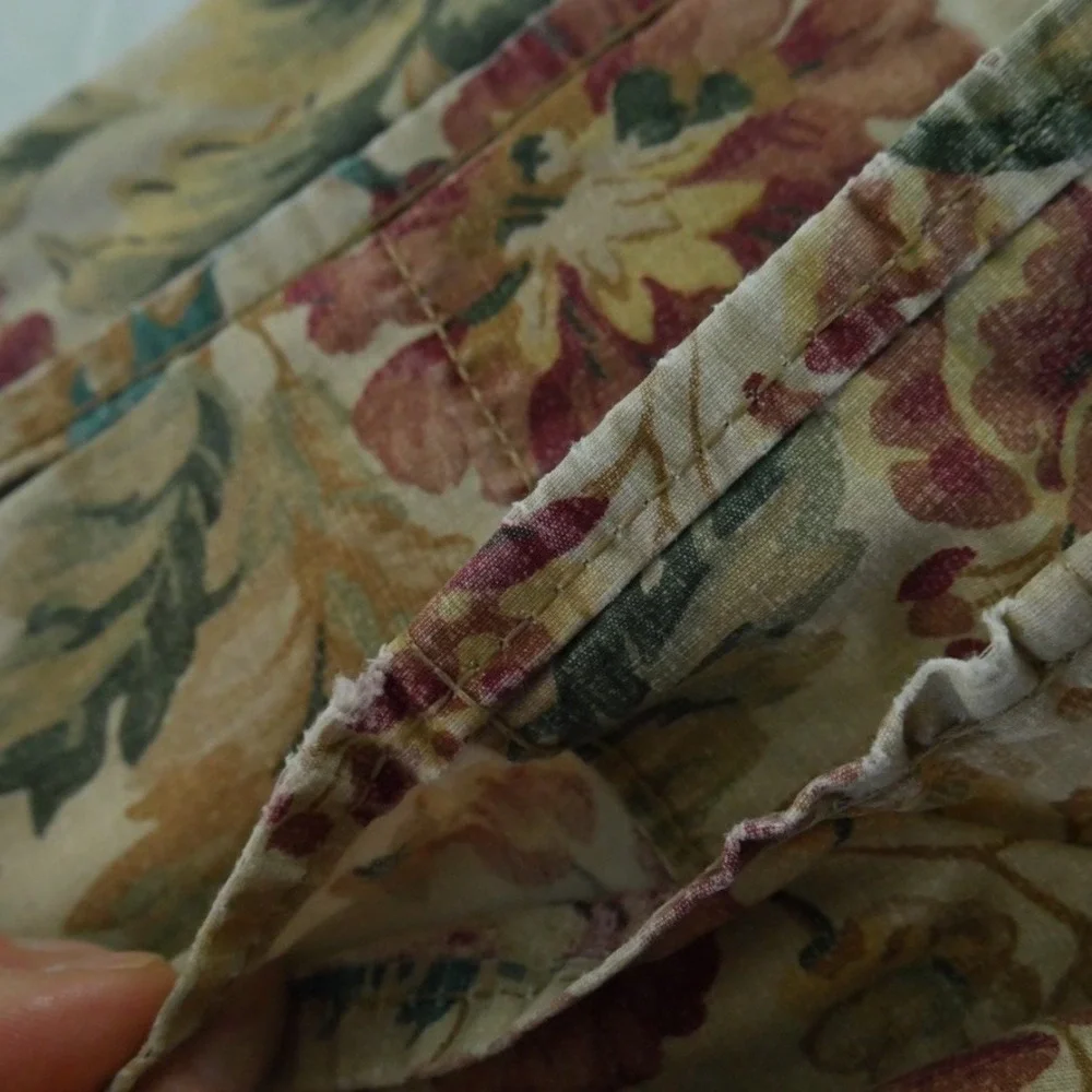 Vintage Ralph Lauren Highgate Woods King Flat Sheet Floral Chintz Cotton USA